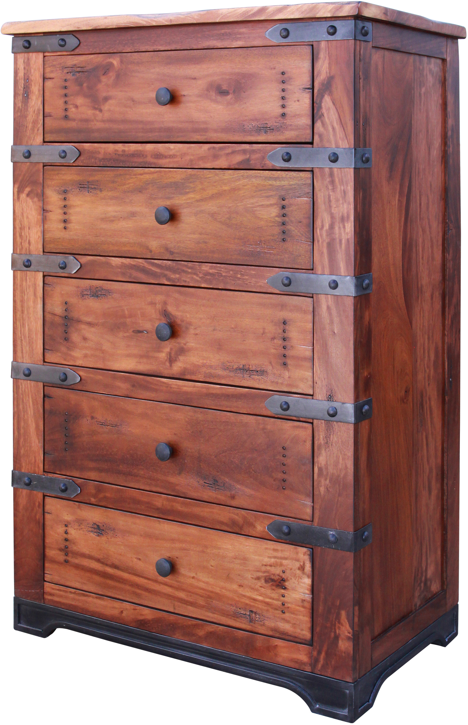 International Furniture Direct Parota IFD866CHEST 5 Drawer Chest with